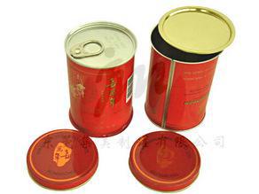 马口铁罐:易拉铁罐,喜万年易拉罐,拉焊铝盖圆罐